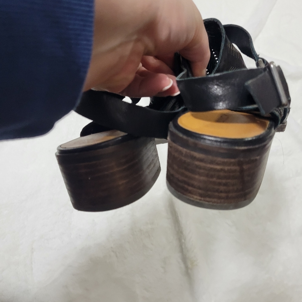 Lucky Brand Kaedy Mules black with silver hardware size 8.5 - Picture 5 of 8